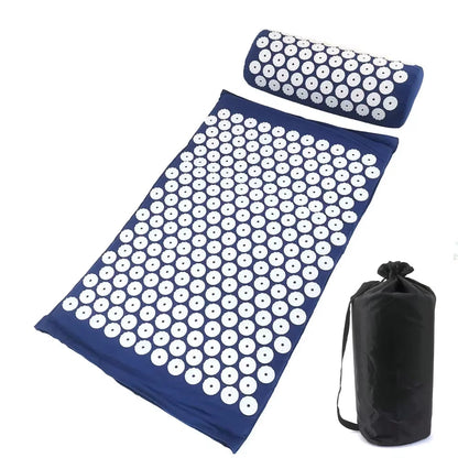 Set de acupresión color azul con bolsa de transporte