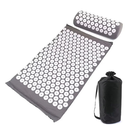 Set de acupresión color gris con bolsa de transporte